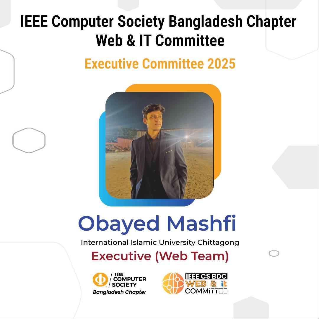 IEEE Computer Society Bangladesh Chapter - Web Executive